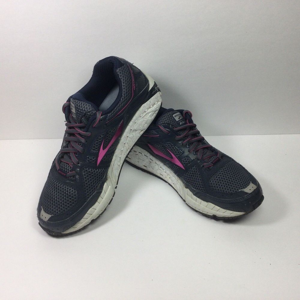 Brooks Addiction A 12 Running Shoes Womens Size 9.5 M Gray Sneakers 1201881B463